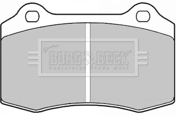 BORG & BECK Комплект тормозных колодок, дисковый тормоз BBP1823